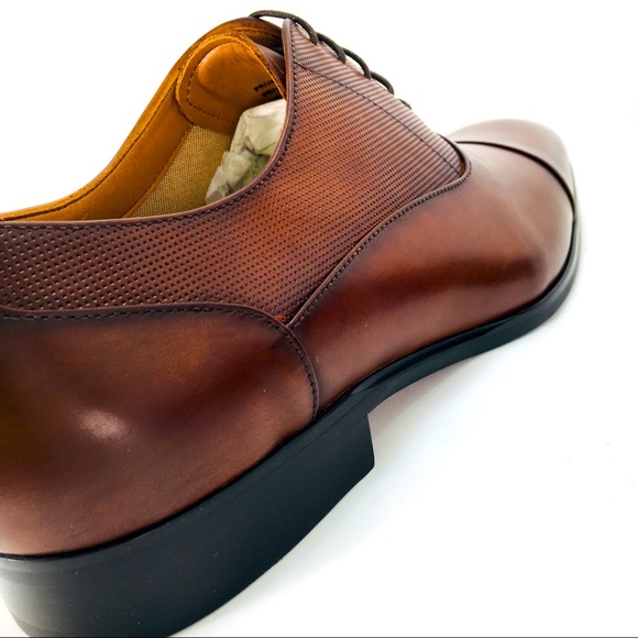 Steve Madden Private Lace-Up Men's Leather Oxfords - Picture 14 of 16